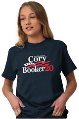 President Cory Booker 2020 Election Campaign Adult Short Sleeve Crewneck Tee