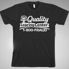 Quality Learing Center Funny Parody T Shirt Education Humor Tee S-5XL