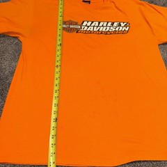 Harley Davidson XL- Highland Lavale, Maryland Bright Orange T-Shirt