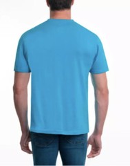 Hurley Men’s Crew Neck Short Sleeve Graphic 100% Cotton T-Shirt | Cyan Color XL