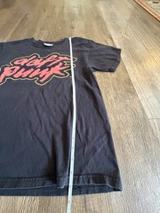 Y2K Men’s Black Medium DAFT PUNK Music Band T Shirt Electronic Grunge Techno