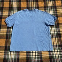 Vintage 90s Polo Ralph Lauren V Neck T Shirt Blue Mens XL Made In USA Old Money