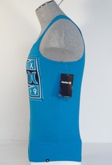 Hurley Signature Premium Fit Blue Tank Muscle Shirt Mens NWT