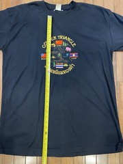 Vintage Golden Triangle XXL Men’s Black T Shirt Streetwear
