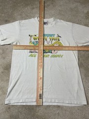 VINTAGE I HUNT WHITE TAIL ALL YEAR LONG T-SHIRT 90s PARODY HUNTING DEER FUNNY