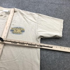 Vintage Panama Jack Shirt Mens Large Beige Double Sided Graphic Beach Tee 90s