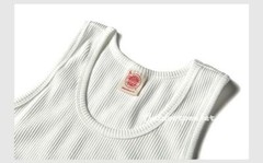 NON STOCK Men Cotton Basic Tank Top Slim Casual Ribbed Sleeveless T-Shirt Beach