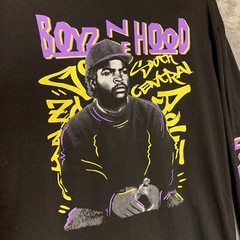 Fifth Sun Men Boyz in the Hood Ice Cube Doughboy Graphic Tee Long Sleeve Shirt M
