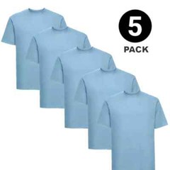 Men’s Plain T-Shirt 3 Pack 5 Pack 100% Cotton Heavy Blend BIG SIZE S to 5XL Tees