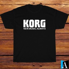 New Shirt KORG Synthesizer Music Logo Black/White/Grey/Navy T-Shirt S-5XL