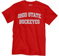 Blue 84 Mens Ohio State Buckeyes T-Shirt Arched Team Color Team Color Medium