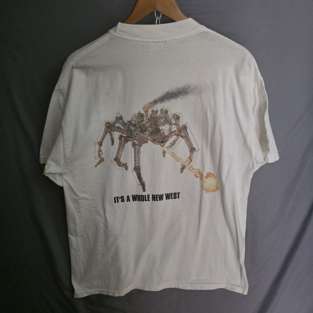 Vintage Wild Wild West Shirt Mens XLarge White 90s Movie Promo Rare Machine