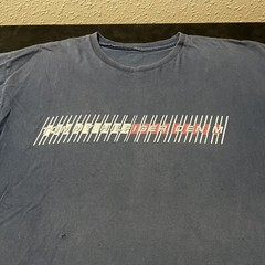 Vintage Tommy Hilfiger Shirt Flag Distress Sailing 90s Burnout Thrash Sun Faded