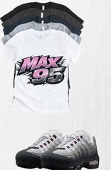 Max 95 OG Razor Pink Foam Sneaker Matching T-Shirt | Sneakerhead Streetwear