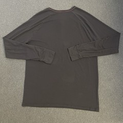 Tommy John Shirt Men Medium Black Henley Pullover Stretch Comfort Long Sleeve
