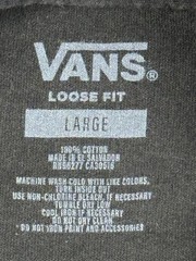 Vans Shirt Mens Black Loose Fit Crying Sunface Gothic Pink Graphic Skate Tee L