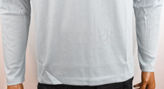Alfani Mens Henley T-Shirt New L Light Blue Long Sleeve Standard Stretch Solid