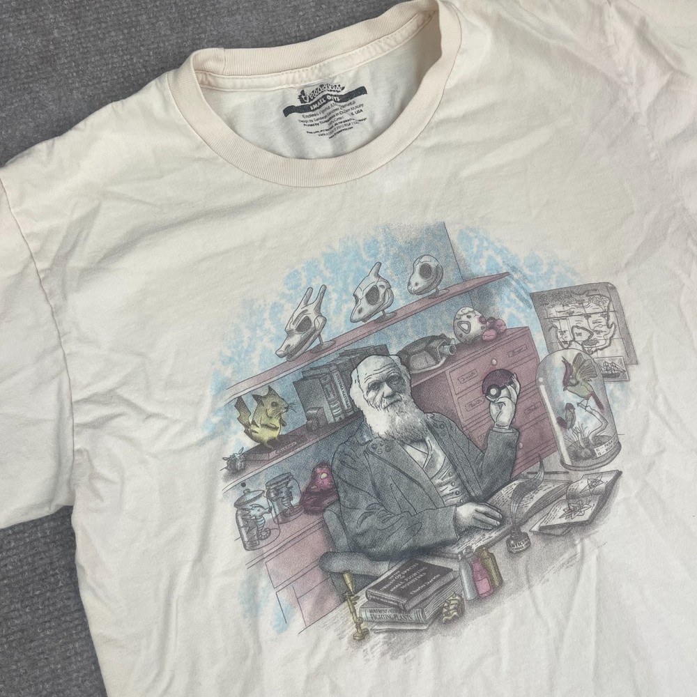 Threadless Small Beige Pokemon Endless Forms Most Battleful Graphic T Shirt Mens