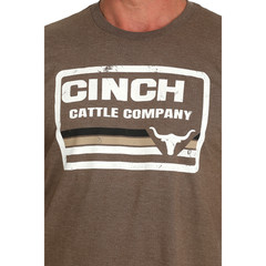 Cinch Men’s Brown Cattle Company Short Sleeve T-Shirt MTT1690675
