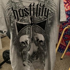 Raw Uncut Affliction Like Graphic Vintage Shirt Small