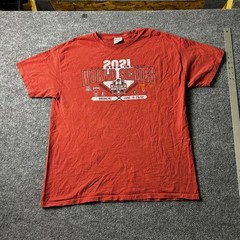 ComfortWash T-Shirt Mens Size XL Red 2021 NCAA College World Series Baseball Tee