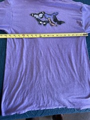Lot of 6 VTG SINGLE STITCH Yellow Butterfly Print T-Shirts Size L/XL