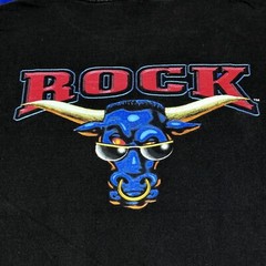 Vintage 2000 WWF The Rock The Great One Brahma Bull Wrestling T-Shirt Size L