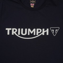 Triumph Motorcycles Official Merch Logo T Shirt Mens XL Black Cotton / Flaw