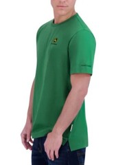 John Deere Men’s Short Sleeve Crew Neck Cotton Logo T-Shirt, JD Green, Size M..