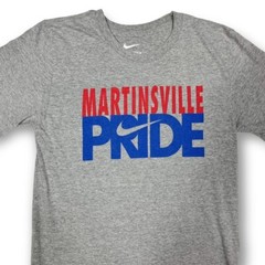 Nike Martinsville Pride USA College Graphic T Shirt Marl Grey (S)