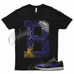 BLESSED T Shirt for AJ1 1 Low Black Dark Concord Taxi Lakers Mid High To Match