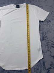 Cuts Clothing Short Sleeve Crew Elongated Fit T-Shirt Men’s Large Optic-White