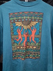Vintage 1991 Keith Haring Style T-Shirt Art Abstract Pop design Size XL