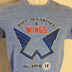 Wings band shirt on tour Gray T-shirt short sleeve All sizes S to 45Xl K1603