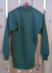 Belgian Military wool/acrylic blend O.D. night/day shirt, Size S, NOS, free ship