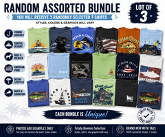 Ocean and Coast Wholesale Lot of 3 Men’s Graphic T-Shirts Random Assorted New