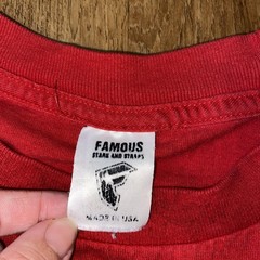 Vintage Famous Stars & Straps Shirt Mens Large Red Bandana F Logo 2000s