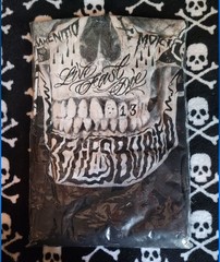 Liquor Brand Live Fast Men’s T-shirt Size 3XL Skull Spider Gothic Punk