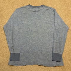 Vtg 60s Duofold Thermal Shirt Mens Medium Blue Double Layer Two Tone LS Grunge