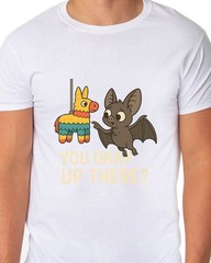 PJammy Halloween T-Shirt Men’s You Okay Up There Short Sleeve Tee