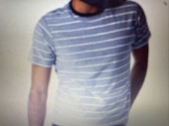 PX NOLAN STRIPED T- SHIRT, SHORT SLEEVE, BRAND NEW, 100% COTTTON.