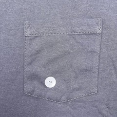 NWT Eddie Bauer Men’s Medium T-Shirt Pocket Midnight Navy Crewneck Short Sleeve