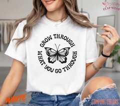 Unisex Grow Through What T-Shirt, Men T shirt,Women T shirt Gift Religion Top
