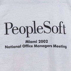 Miami Beach Florida Art Deco T-Shirt PeopleSoft Software Tech XL Y2K Streetwear