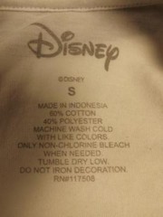 New Mickey Mouse Disney Adult Unisex Mens Sizes S-M Licensed White Shirt