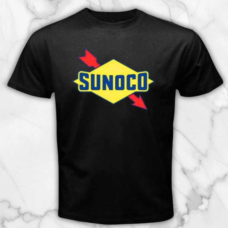 Sunoco Oil Racing Car Men’s Black Graphic T Shirt Freeships