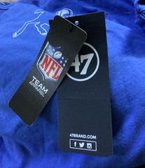 Men’s 47 Brand Indianapolis Colts Historic T-Shirt in Jetty Blue Size Large