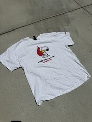 Peanuts Snoopy Woodstock American Red Cross Give Blood T Shirt XL Promo Tee