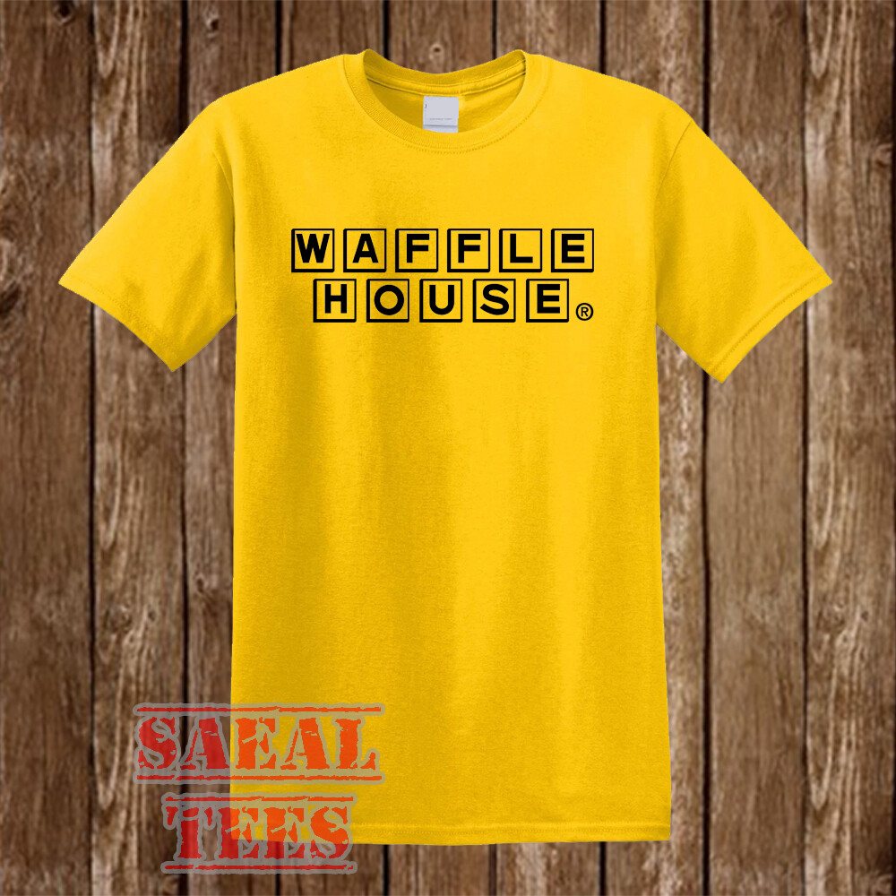 Waffle House Retro Restaurant Men’s Yellow T-Shirt Size S-5XL