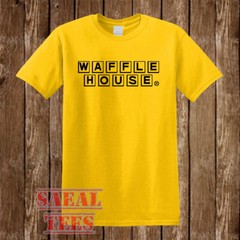 Waffle House Retro Restaurant Men’s Yellow T-Shirt Size S-5XL